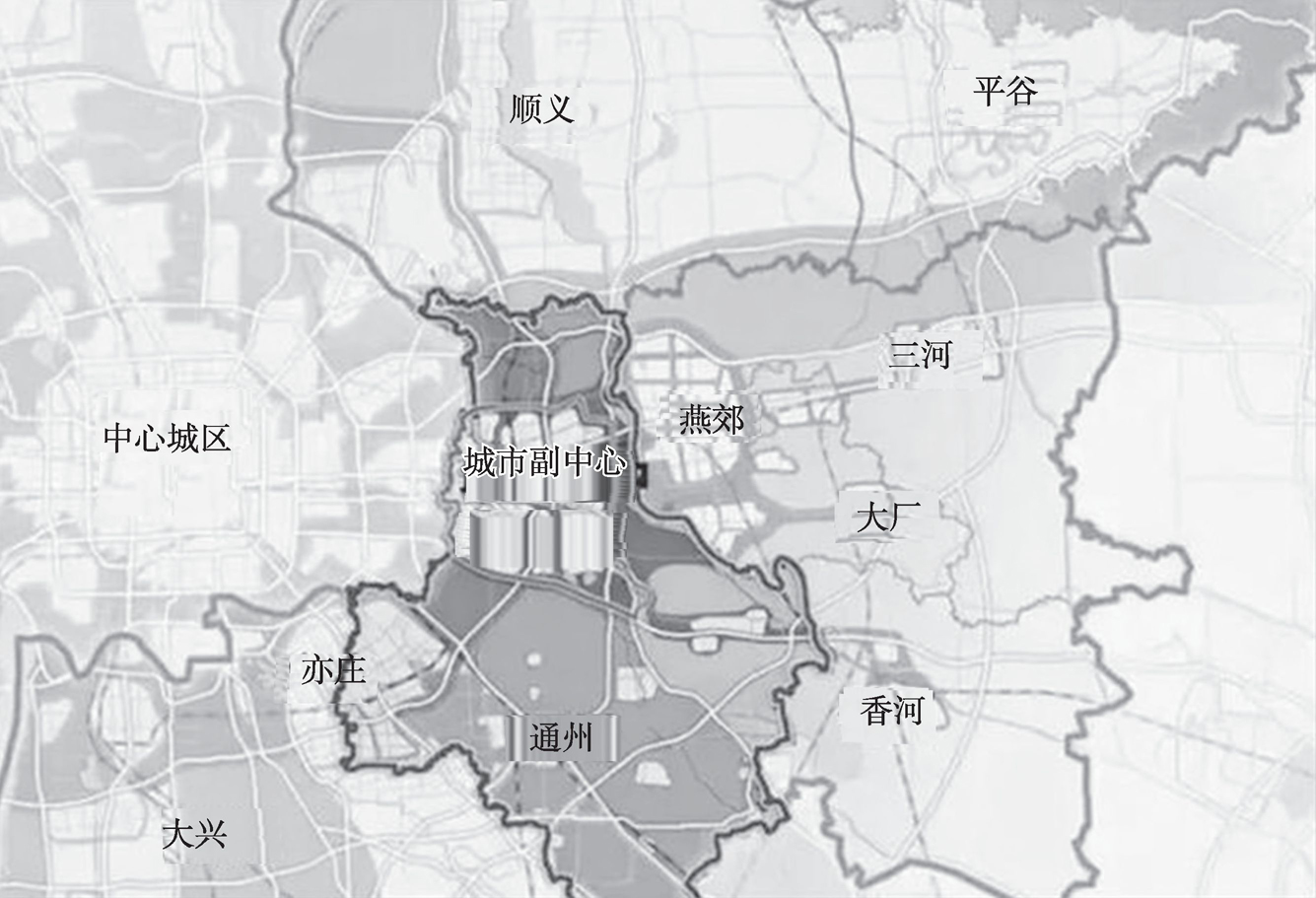 北京城市副中心地理位置